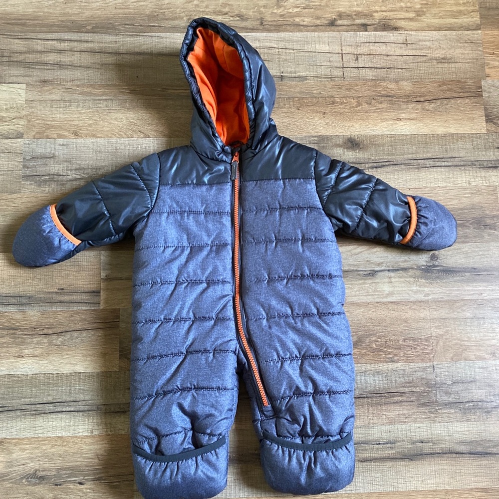 CARTERS Infant Puffer Bunting SNOW SUIT Baby Boys Size 6-9 Months Winter